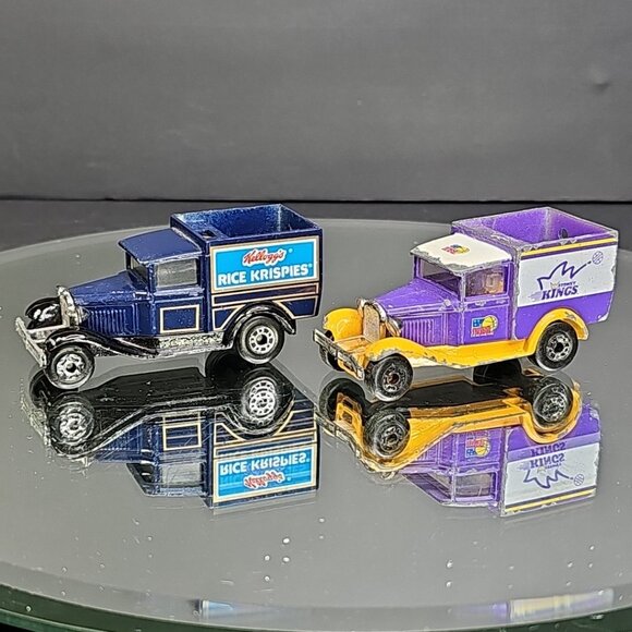 Vintage 1970s Matchbox Delivery Trucks 2pcs Sydney Kings Kelloggs Rice Krispies - Picture 2 of 9